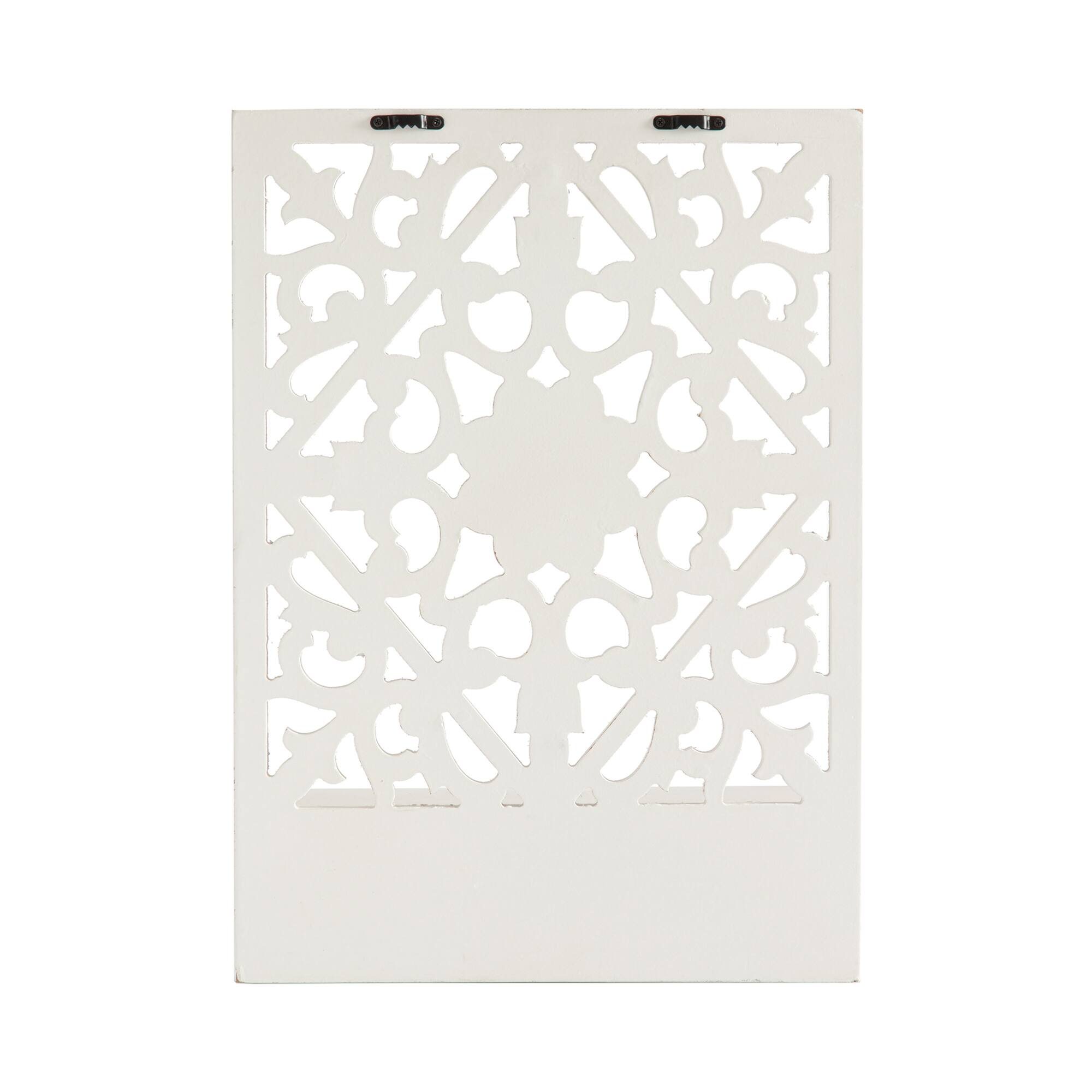 Habitat Decorative Vertical White Carved Wall Hanging